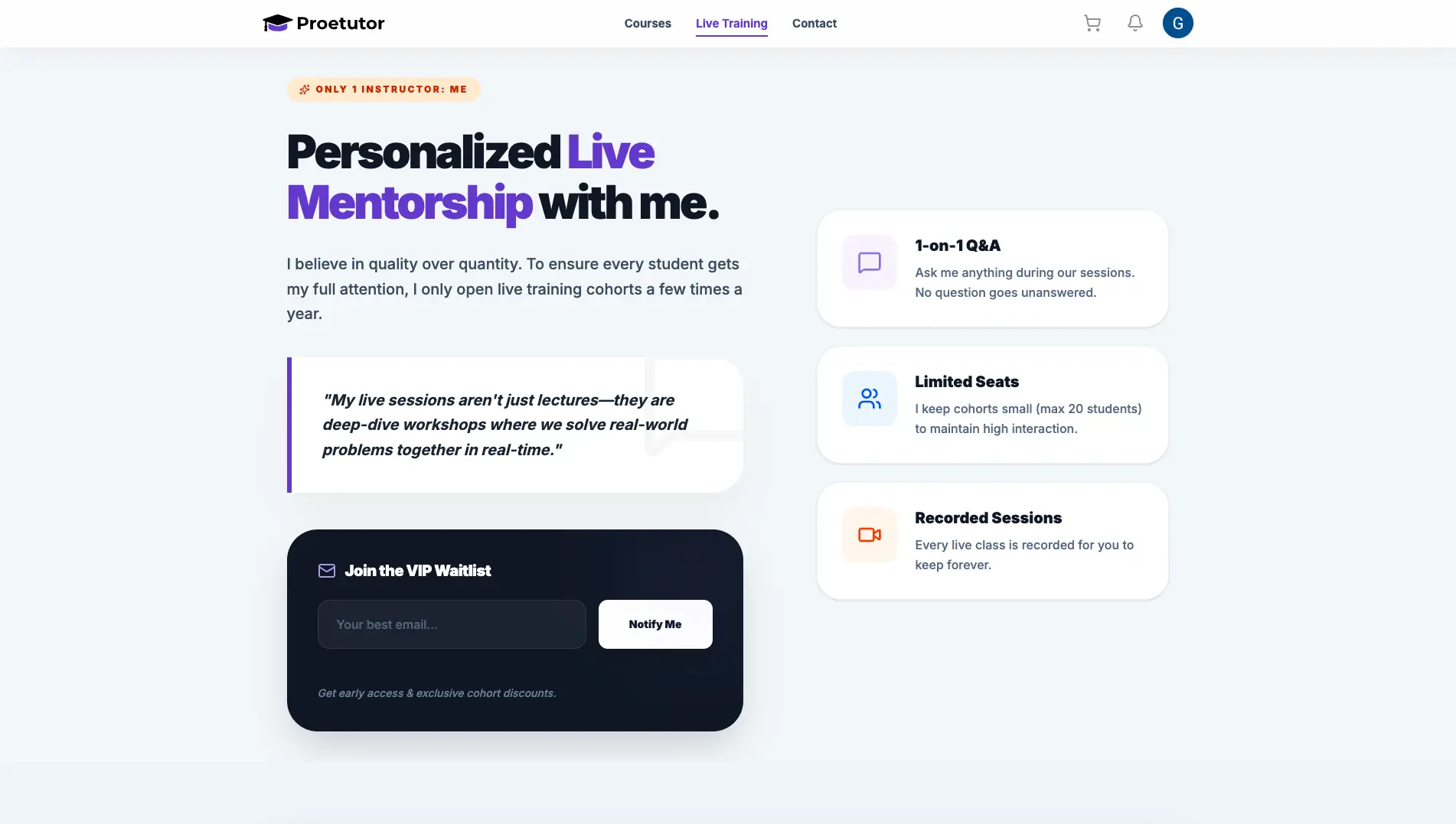 Proetutor screenshot 4